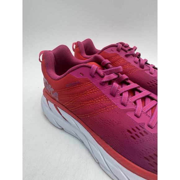 Hoka One CLIFTON 6 Women's USED Running Sneaker Pink US Size 7 Medium - Picture 3 of 11